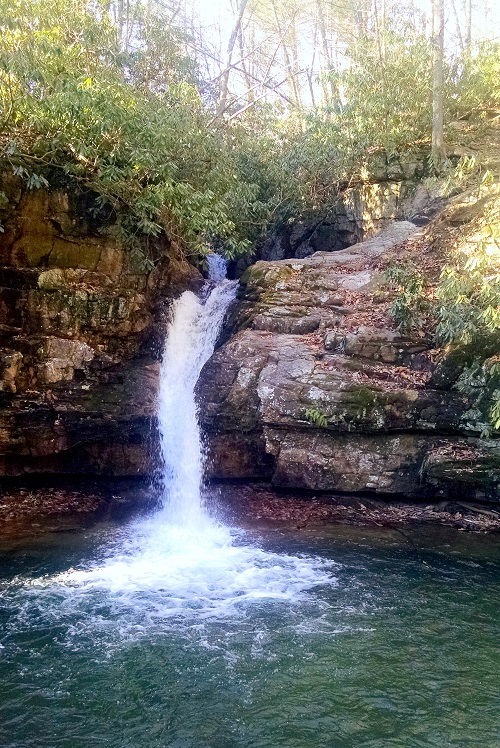 Just a few miles from the campground, The Blue Hole is an easy hike with a spectacular view. 